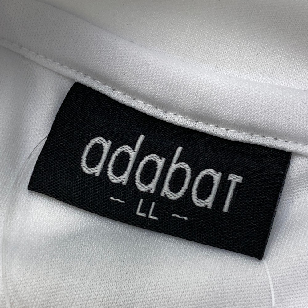 【新品】ADABAT アダバット ハイネック 半袖Tシャツ ホワイト系 LL [240101020283] ゴルフウェア メンズの画像3