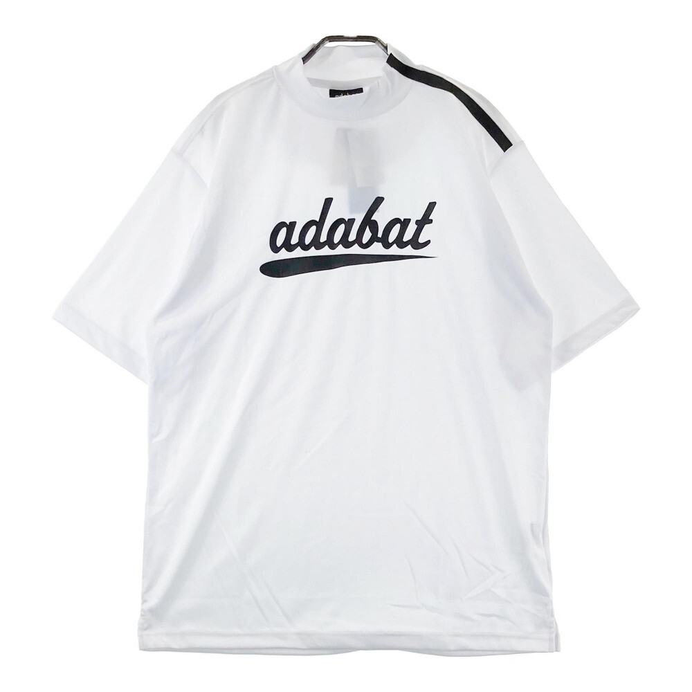 【新品】ADABAT アダバット ハイネック 半袖Tシャツ ホワイト系 LL [240101020283] ゴルフウェア メンズの画像1