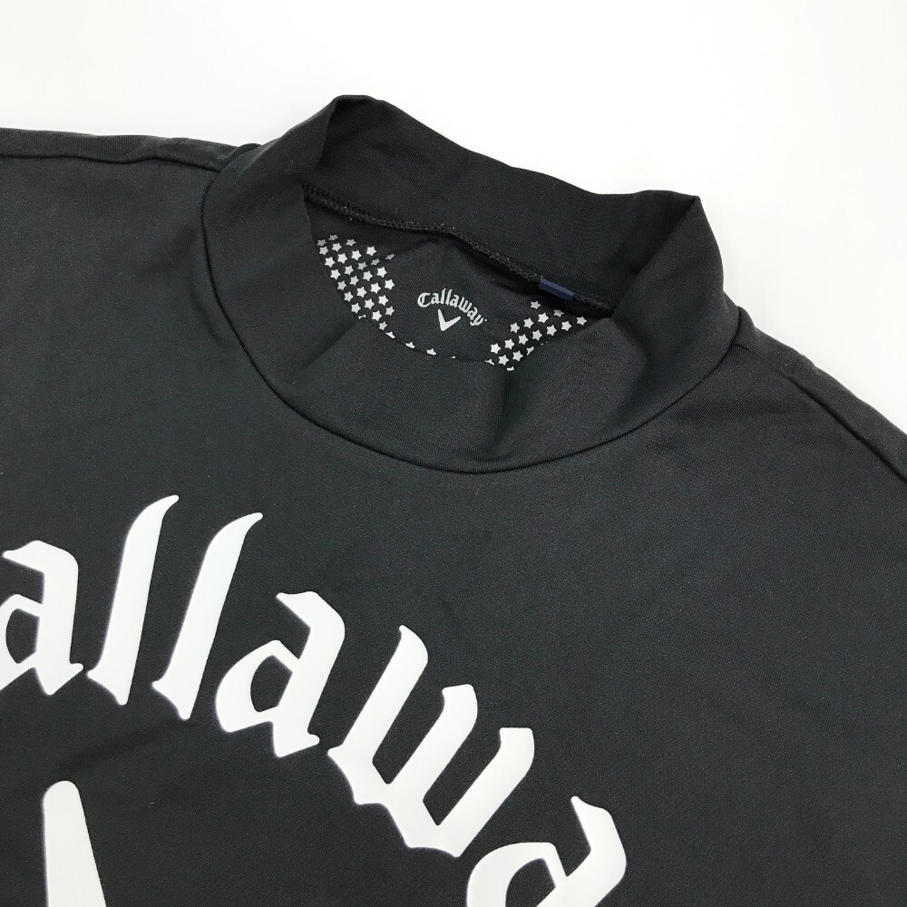 CALLAWAY キャロウェイ モックネック半袖Tシャツ ブラック系 3L [240001918845] ゴルフウェア メンズ_画像3