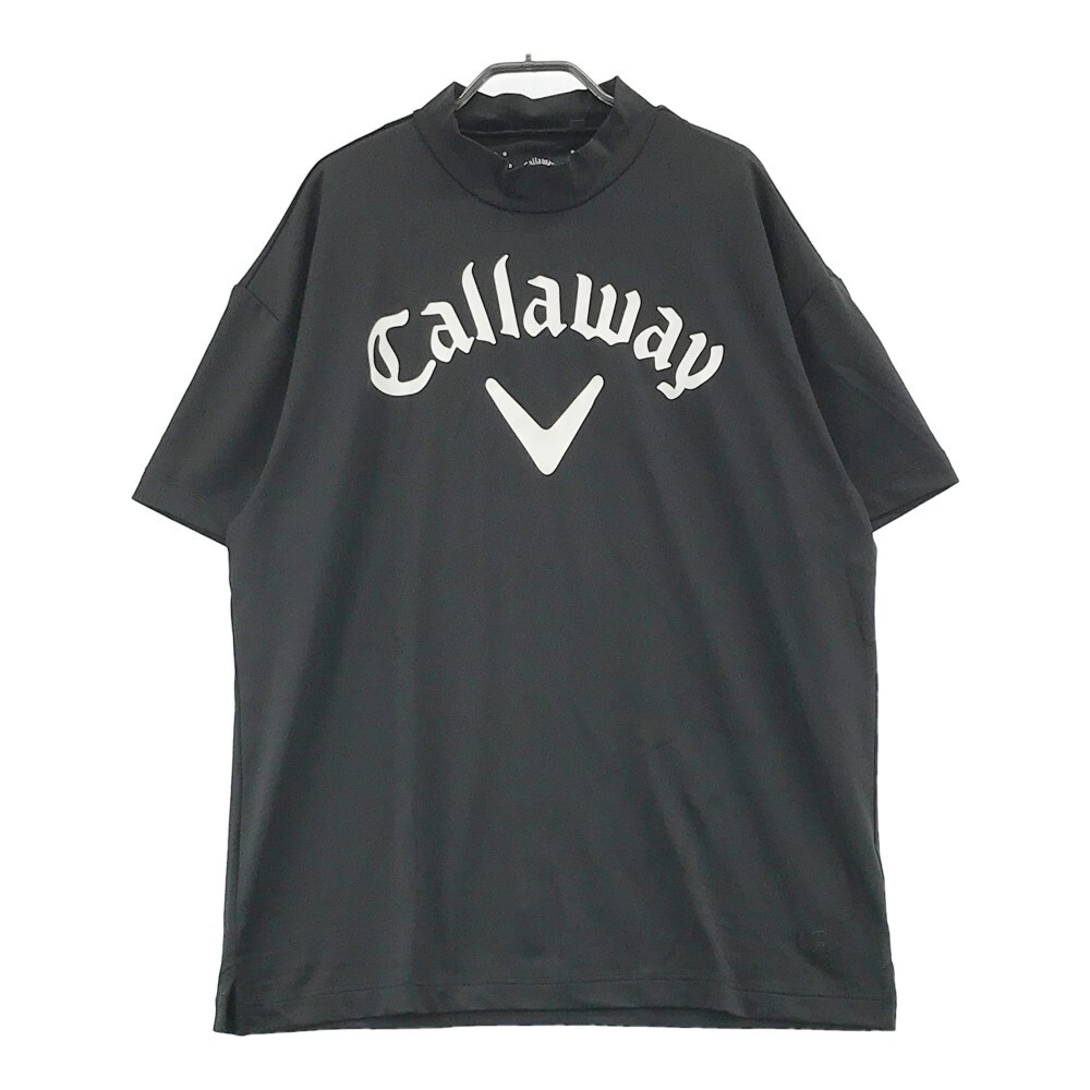 CALLAWAY キャロウェイ モックネック半袖Tシャツ ブラック系 3L [240001918845] ゴルフウェア メンズ_画像1
