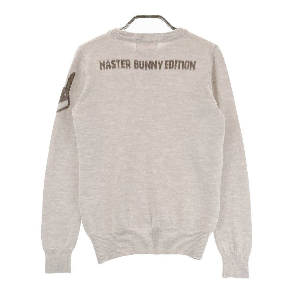 MASTER BUNNY EDITION マスターバニーエディション ニットセーター サークルロゴ ブラウン系 1 [240101153524] ゴルフウェア レディース_画像2