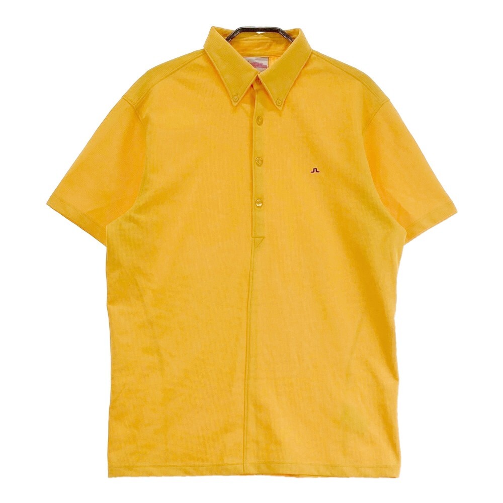 J.LINDEBERG J Lindberg рубашка-поло с коротким рукавом кнопка down оттенок желтого M [240101151150] Golf одежда мужской 