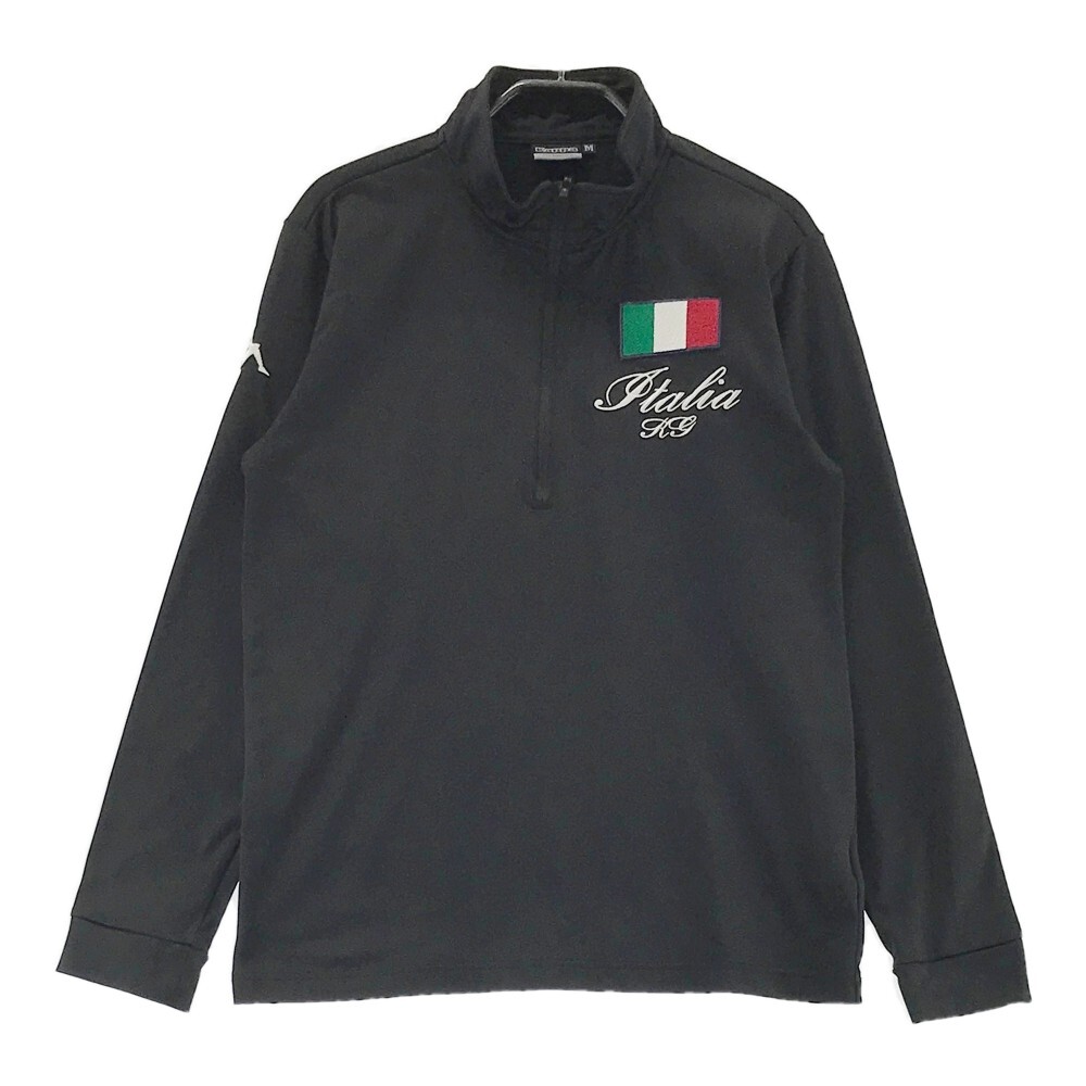 KAPPA GOLF Kappa Golf половина Zip футболка с длинным рукавом оттенок черного M [240001806029] Golf одежда мужской 