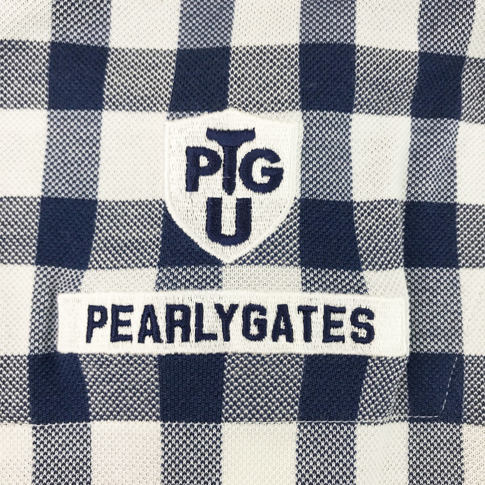PEARLY GATES パーリーゲイツ 半袖ポロシャツ ギンガムチェック柄 ホワイト系 5 [240001742131] ゴルフウェア メンズ_画像4