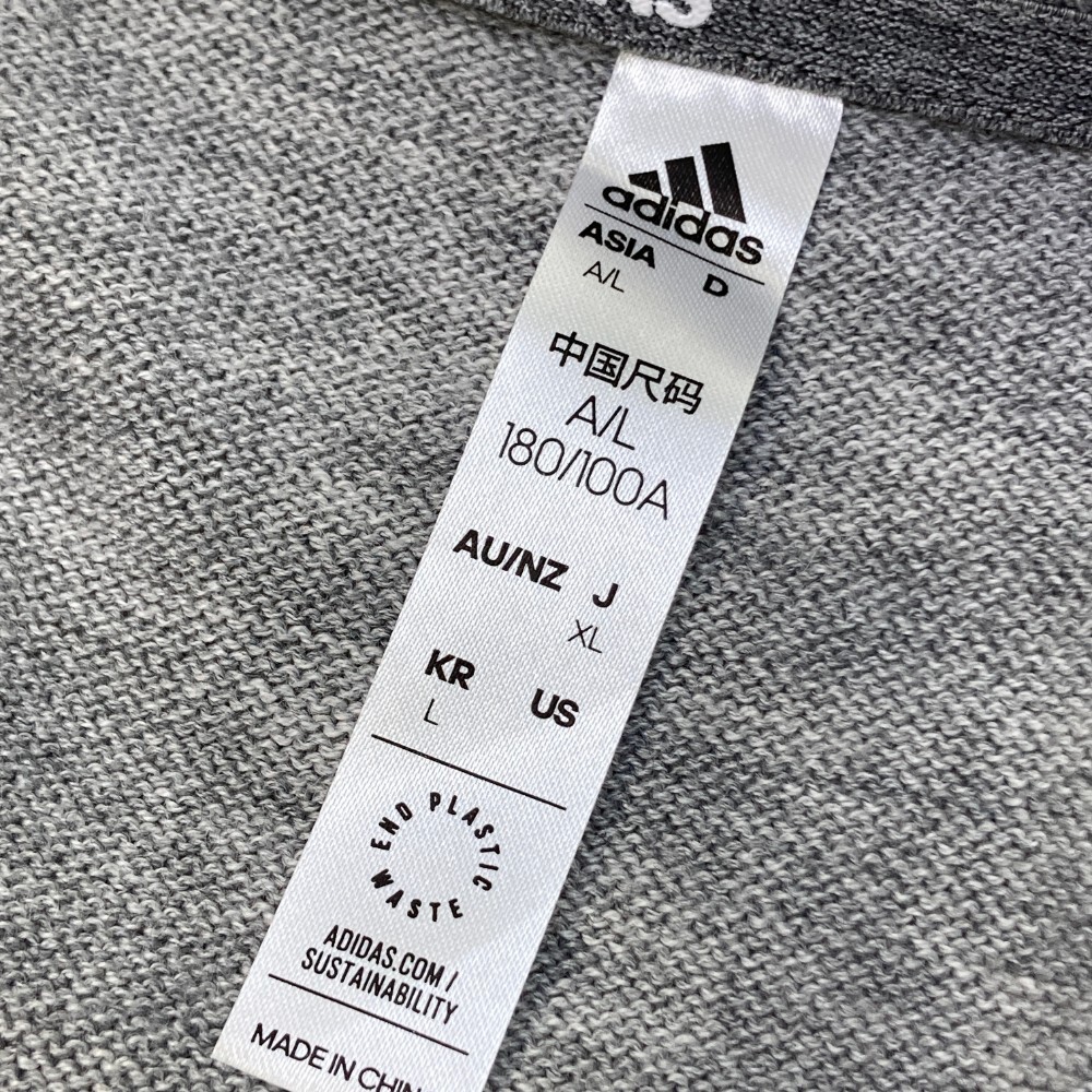 【1円】ADIDAS GOLF アディダスゴルフ 2022年モデル HG8315 ニットセーター グレー系 XL [240101144761] メンズ_画像3