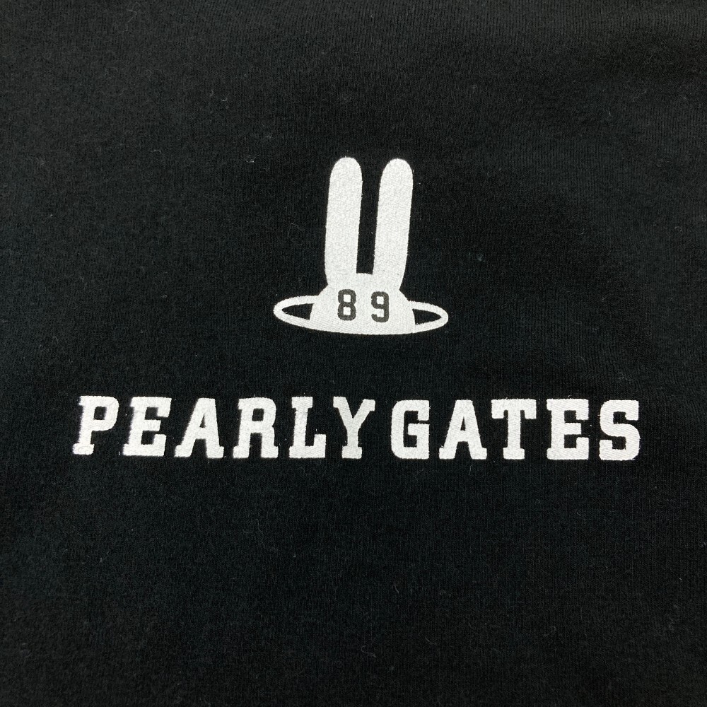 【1円】PEARLY GATES パーリーゲイツ ハイネック 長袖Tシャツ ボーダー柄 ブラック系 4 [240101145771] メンズ_画像3