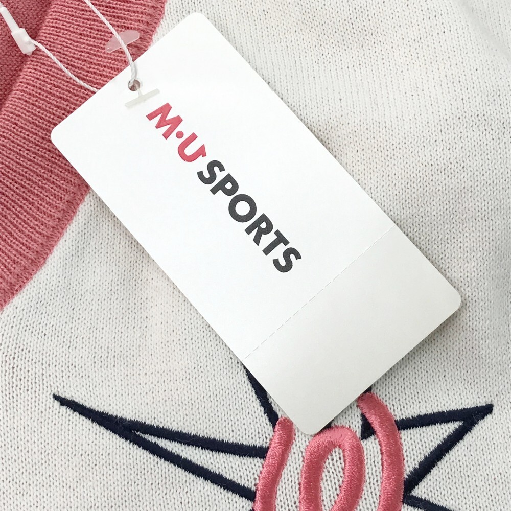 【新品】MU SPORTS エムユースポーツ ニットベスト ピンク系 52 [240001812576] ゴルフウェア メンズ_画像7