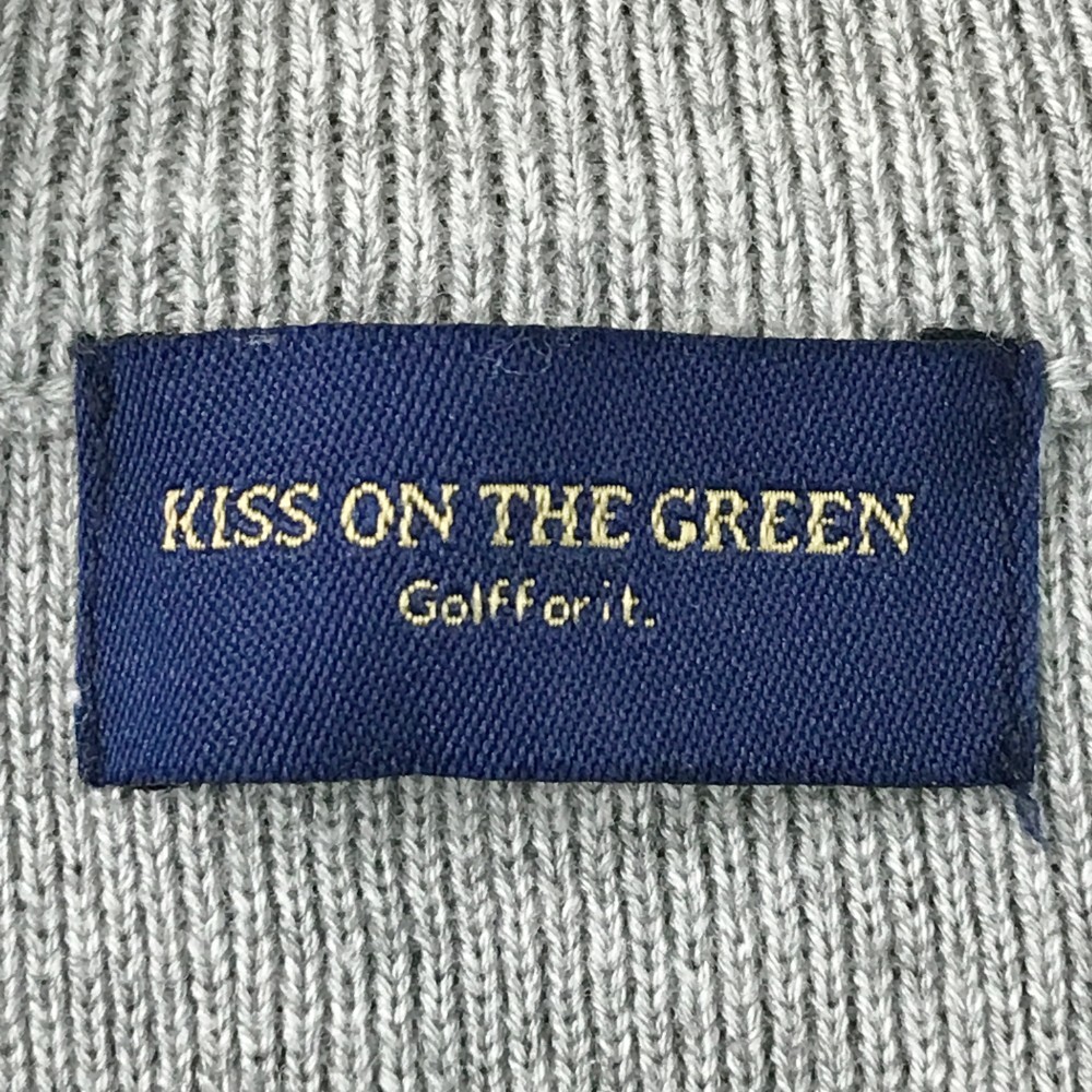 【1円】KISS ON THE GREEN キスオンザグリーン 装飾品付 ハイネック 長袖 ニット セーター グレー系 2 [240001909062] レディースの画像5