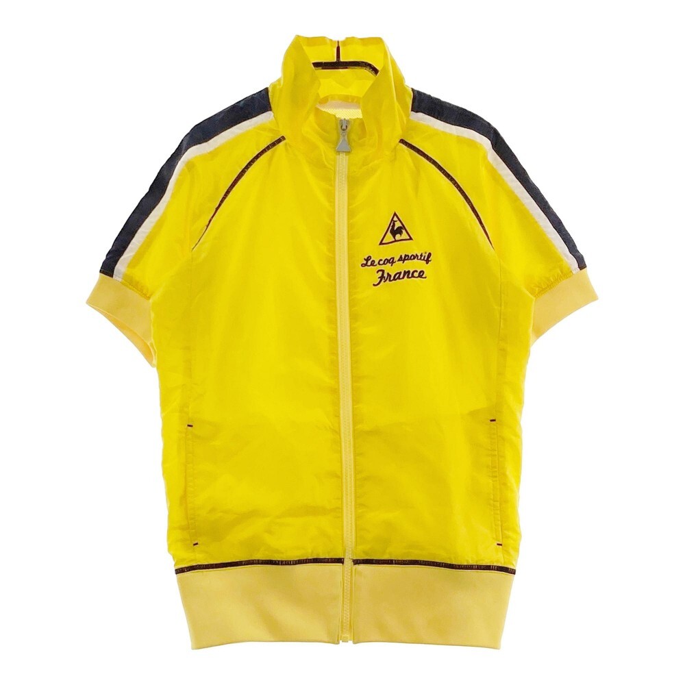 [1 jpy ]LECOQ GOLF Le Coq Golf short sleeves Zip jacket yellow group M [240101070593] lady's 