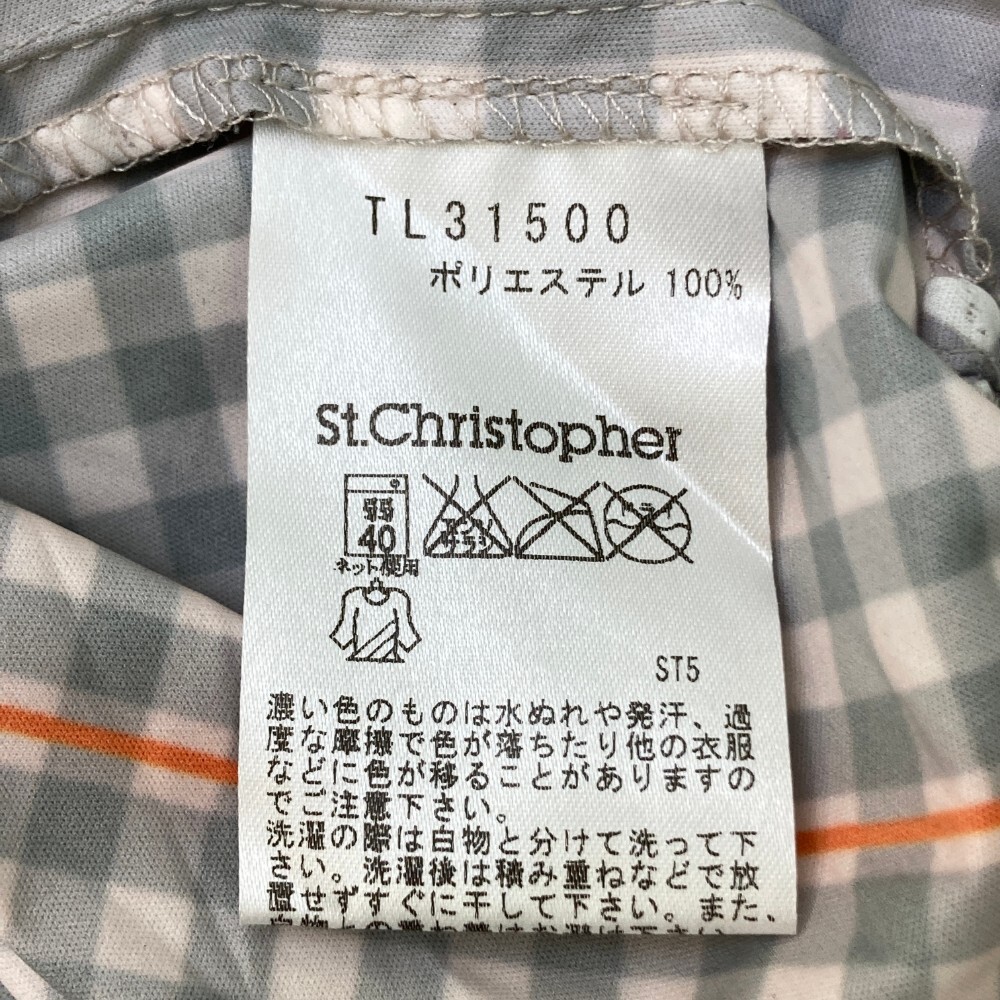 [1 jpy ]ST.CHRISTOPHER cent Christopher Zip jacket check pattern gray series 40 [240101127032] lady's 