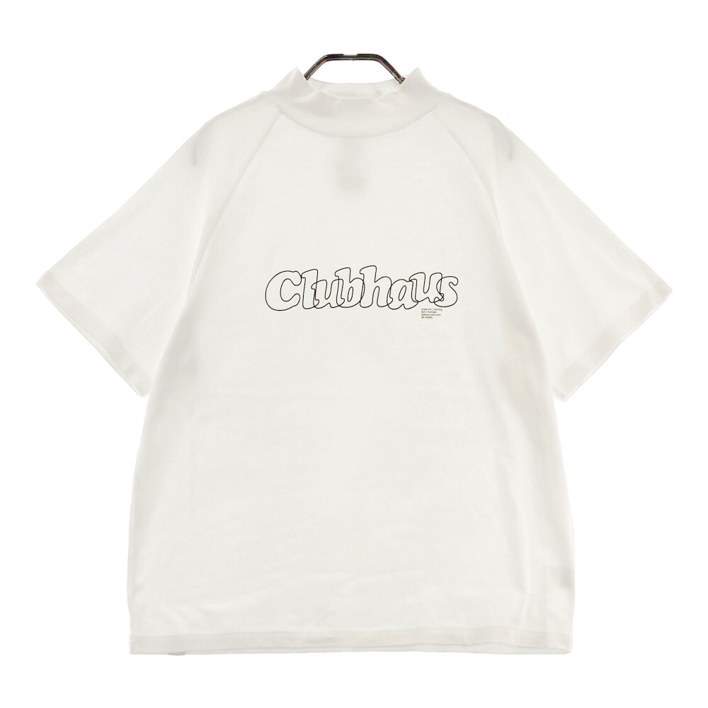 CLUBHAUS クラブハウス 半袖モックネックTシャツ ホワイト系 3 [240101098620] ゴルフウェア メンズ_画像1