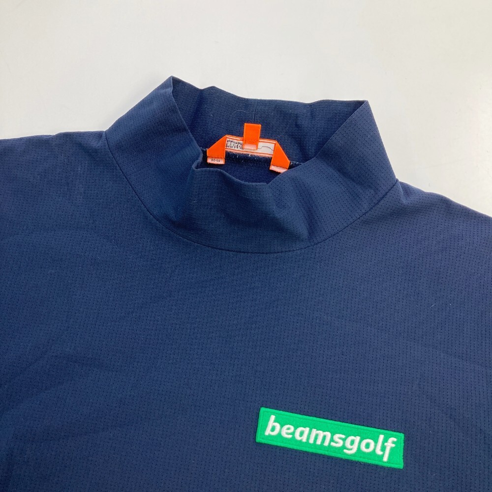 BEAMS GOLF ビームスゴルフ ハイネック 半袖Tシャツ ワッペン ネイビー系 M [240101020720] ゴルフウェア メンズの画像3