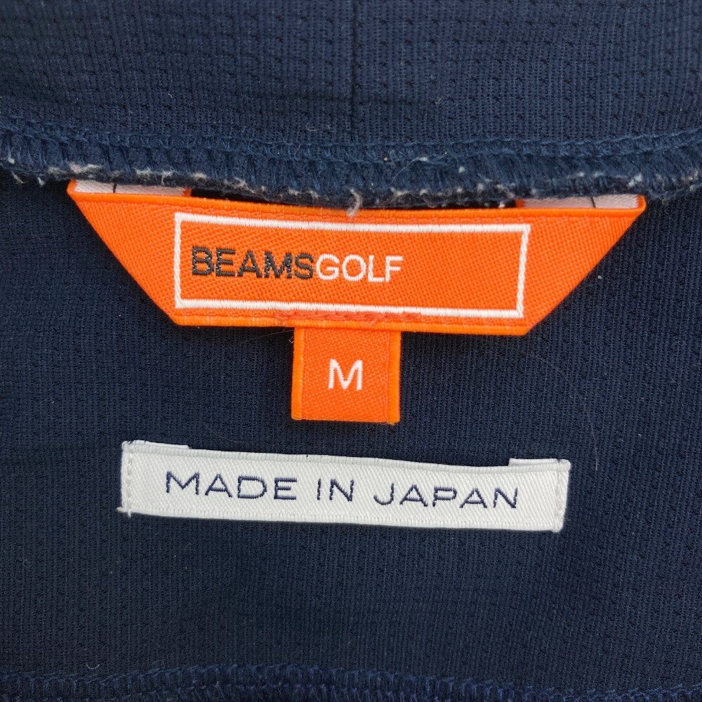 BEAMS GOLF ビームスゴルフ ハイネック 半袖Tシャツ ワッペン ネイビー系 M [240101020720] ゴルフウェア メンズの画像6