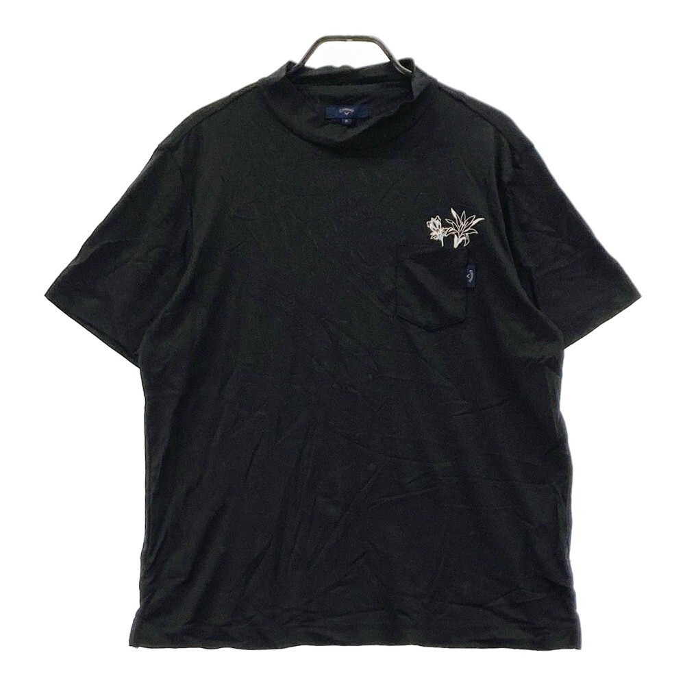 CALLAWAY キャロウェイ ハイネック 半袖Tシャツ ブラック系 3L [240101025013] ゴルフウェア メンズ_画像1