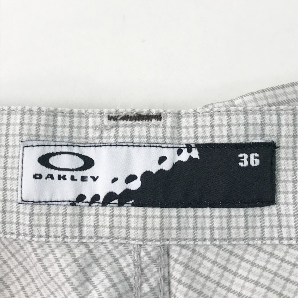 OAKLEY オークリー ハーフパンツ チェック柄 ホワイト系 36 [240101063336] ゴルフウェア メンズの画像5