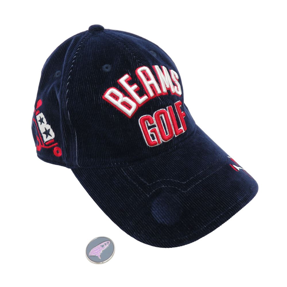 BEAMS GOLF ビームスゴルフ マーカー付き キャップ ネイビー系 [240101157478] ゴルフウェア_画像6