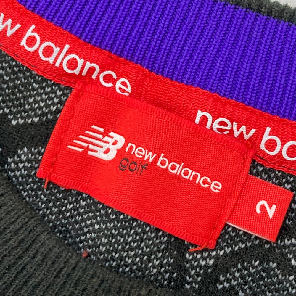 NEW BALANCE New balance вязаный свитер общий рисунок оттенок черного 2 [240101156482] Golf одежда женский 