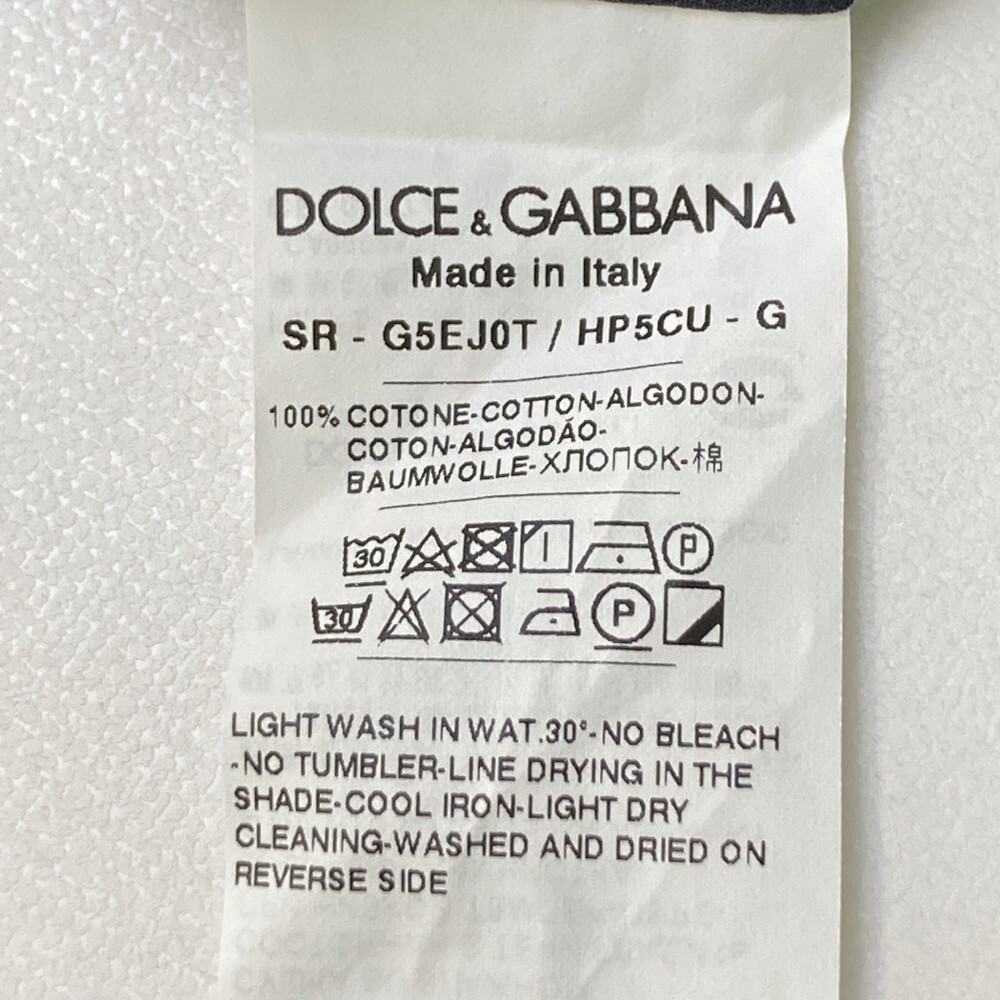 DOLCE & GABBANA ドルチェ アンド ガッバーナ 長袖シャツ ペイズリー チェーン ネイビー系 15 3/4 40 [240003000792] メンズ_画像4