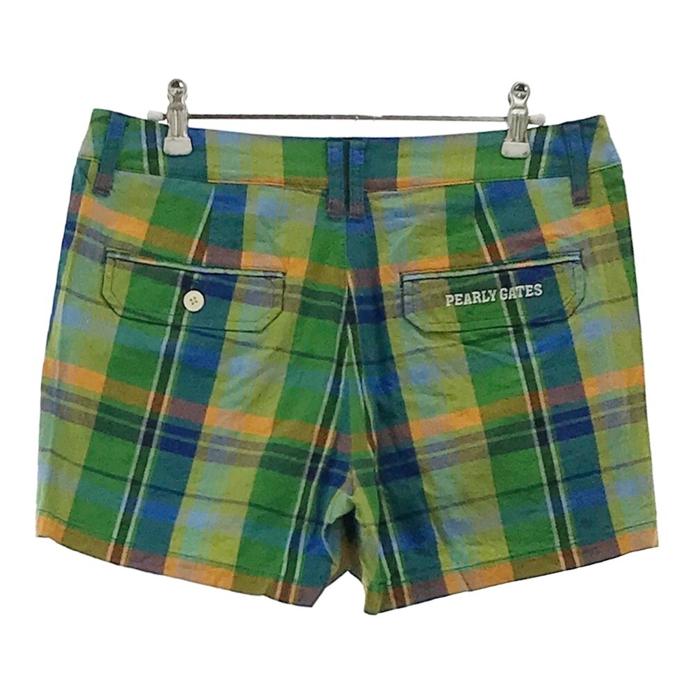 PEARLY GATES Pearly Gates linen. short pants check pattern green group 1 [240101075761] Golf wear lady's 