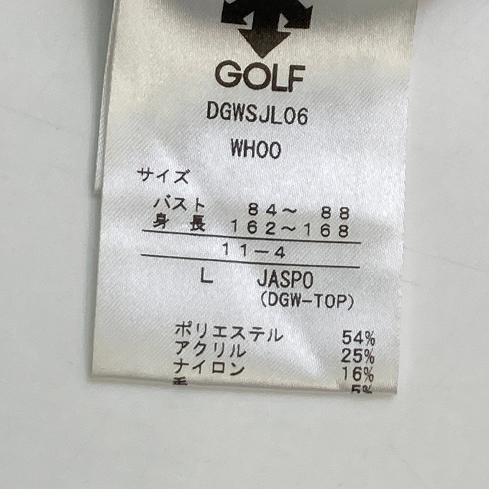 DESCENTE GOLF Descente Golf ta-toru шея вязаный свитер "в елочку" рисунок серый серия L [240101158164] Golf одежда женский 
