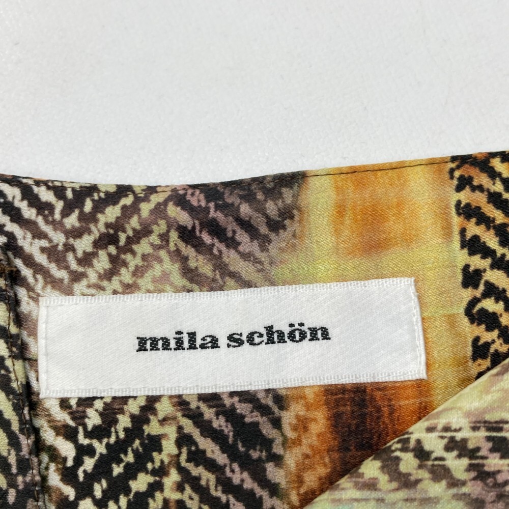 MILA SCHON ミラ ショーン セットアップ シルク ブラウン系 40 [240001451255] レディース_画像6