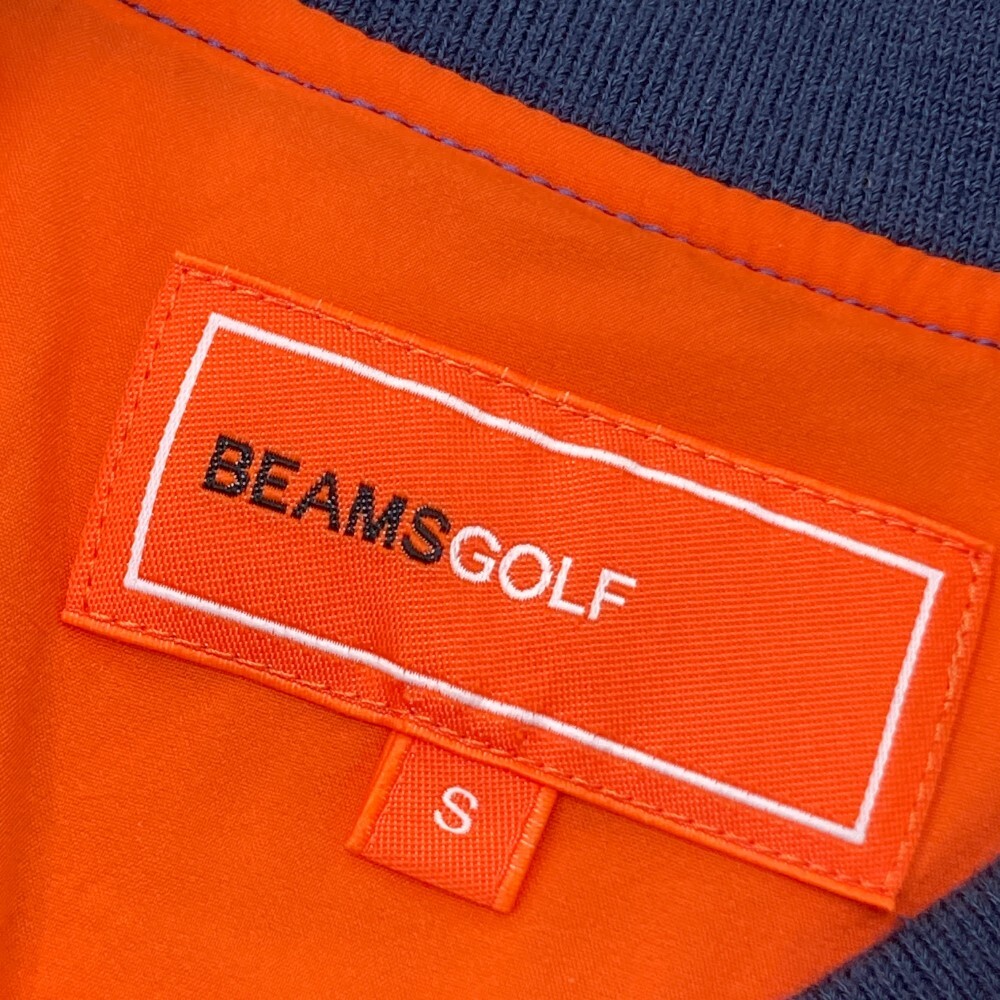 [1 jpy ]BEAMS GOLF Beams Golf cotton inside Zip jacket badge blue group S [240101123920] lady's 