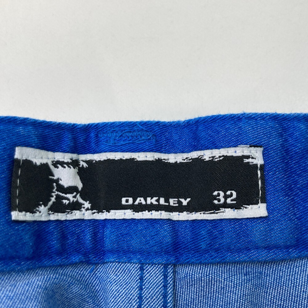 OAKLEY オークリー 422025JP ストレッチパンツ スカル刺繍 総柄 ブルー系 32 [240101156337] ゴルフウェア メンズ_画像3