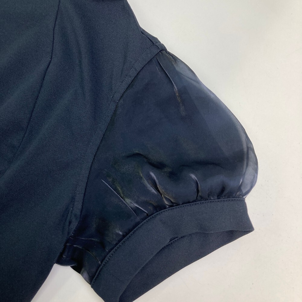 DESCENTE GOLF デサントゴルフ 2023年モデル 袖切替 半袖Tシャツ ブラック系 L [240101154338] ゴルフウェア レディースの画像4