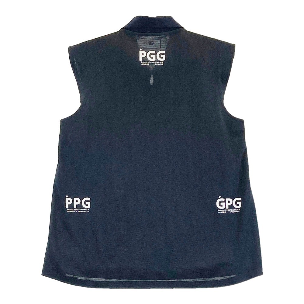 PGG PEARLY GATES パーリーゲイツ 2023年モデル ノースリーブポロシャツ ブラック系 2 [240101157601] ゴルフウェア レディース_画像2