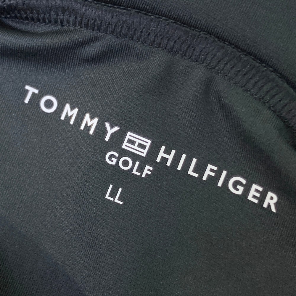 TOMMY HILFIGER GOLF トミー ヒルフィガーゴルフ ハイネック 半袖ワンピース ブラック系 LL [240101158777] ゴルフウェア レディース_画像3