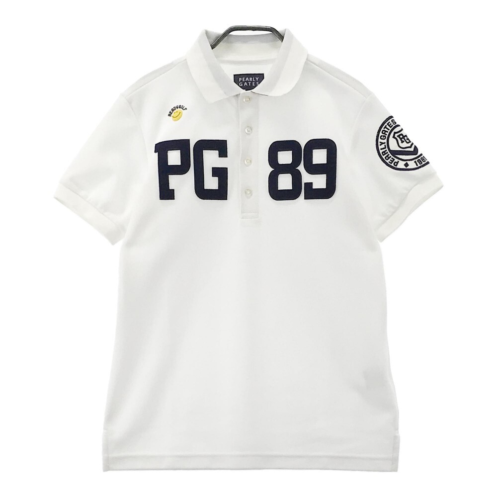 PEARLY GATES パーリーゲイツ 半袖ポロシャツ ホワイト系 3 [240101035017] ゴルフウェア メンズ_画像1