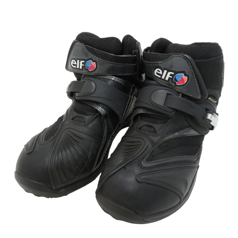 elf エルフ F1038 Synthese14 ライディングブーツ ブラック系 26cm [240101152404] バイクウェア メンズ_画像1