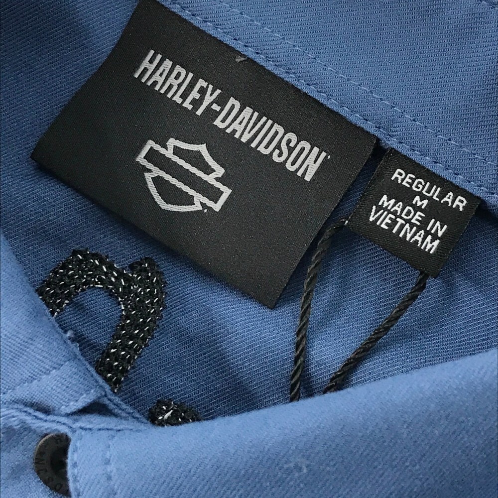 【新品】HARLEY DAVIDSON ハーレーダビッドソン 96584-22VM 半袖シャツ ブルー系 M [240101114710] バイクウェア メンズ_画像5