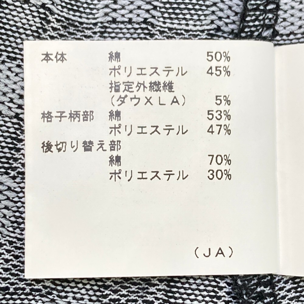 MUNSING WEAR マンシングウェア ハーフジップ 長袖ワンピース チェック柄 ブラック系 M [240101159710] ゴルフウェア レディース_画像4