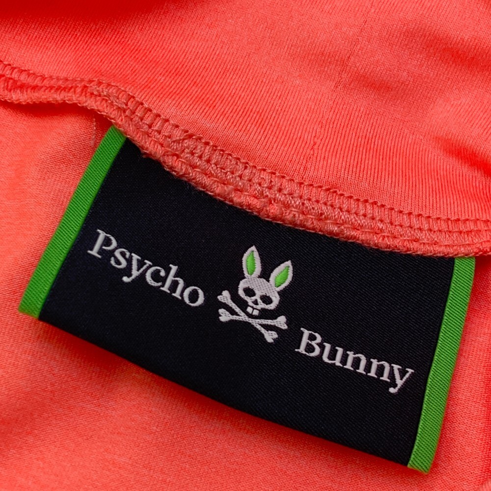 PSYCHO BUNNY サイコバニー GFW050 ハイネック 半袖 Tシャツ ロゴ オレンジ系 1 [240101159013] ゴルフウェア レディース_画像3