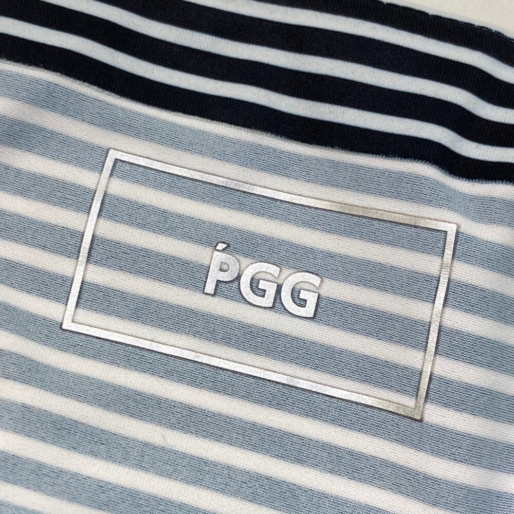 PGG PEARLY GATES パーリーゲイツ 半袖Tシャツ ボーダー柄 ブラック系 1 [240101067027] ゴルフウェア レディース_画像3