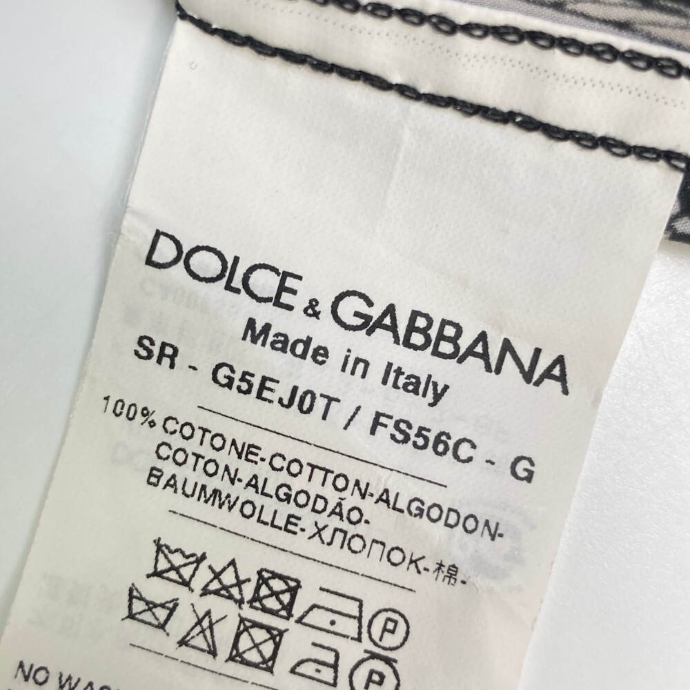 DOLCE & GABBANA ドルチェ アンド ガッバーナ GOLD 長袖シャツ 花柄 ブラック系 40 [240003000793] メンズ_画像5