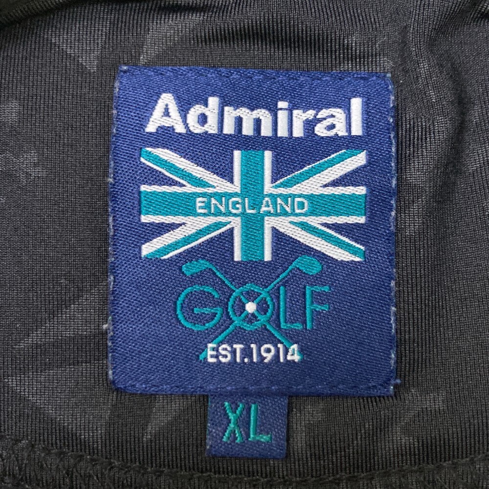 ADMIRAL アドミラル 長袖ポロシャツ 総柄 ブラック系 XL [240101161909] ゴルフウェア メンズ_画像5