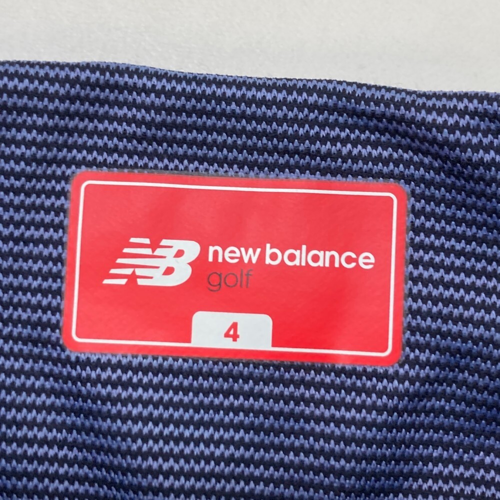 NEW BALANCE ニューバランス ハイネック 半袖Tシャツ ネイビー系 4 [240101125706] ゴルフウェア メンズ_画像3