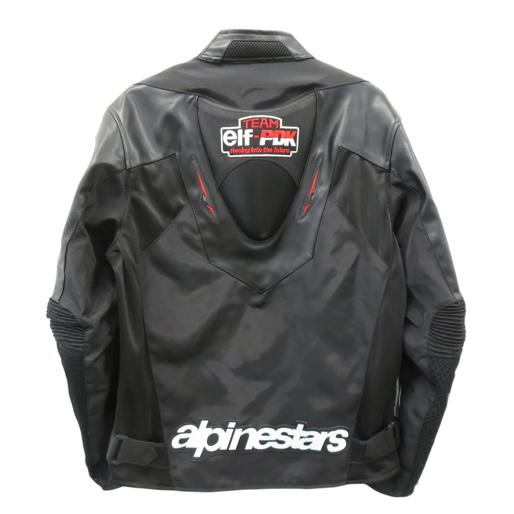 alpinestars アルパインスターズ ELF フェイクレザー メッシュジャケット ブラック系 L [240101143860] バイクウェア メンズの画像2