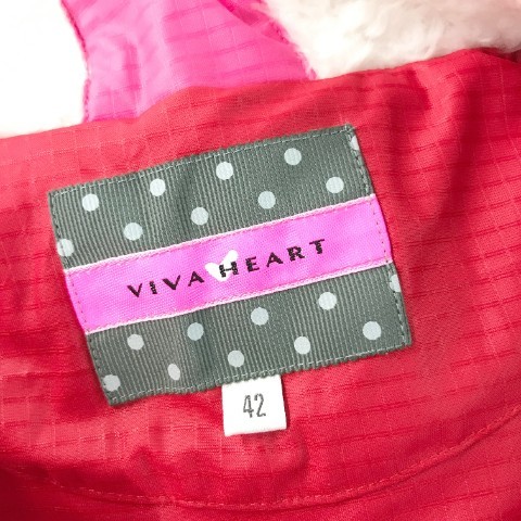 【1円】VIVA HEART ビバハート 2WAY中綿ジップジャケット ピンク系 42 [240001879518] レディース_画像5