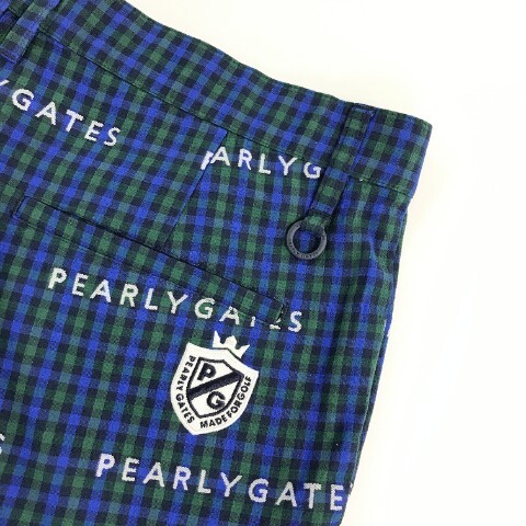 新品】PEARLY GATES パーリーゲイツ ハーフパンツロゴ総柄 新品】PEARLY GATES パーリーゲイツ ハーフパンツロゴ総柄