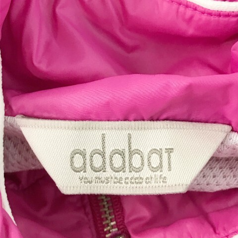[1 jpy ]ADABAT Adabat reverse side half Zip nylon blouson pink series 38 [240001962695] lady's 