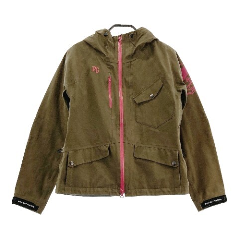[1 jpy ]PEARLY GATES Pearly Gates inner the best attaching hood jacket khaki series 1 [240101079622] lady's 
