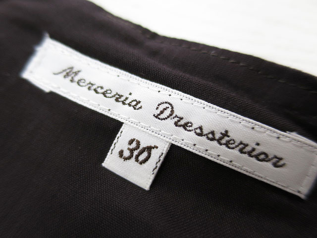 Merceria Dressterior ドレステリア ワンピース こげ茶 36 [240001050518] レディース_画像3