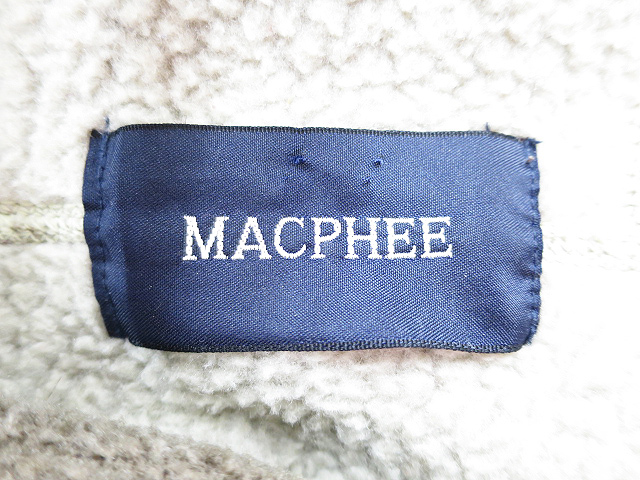 MACPHEE マカフィー フリースパーカー ブラウン [240001061296] レディース_画像3