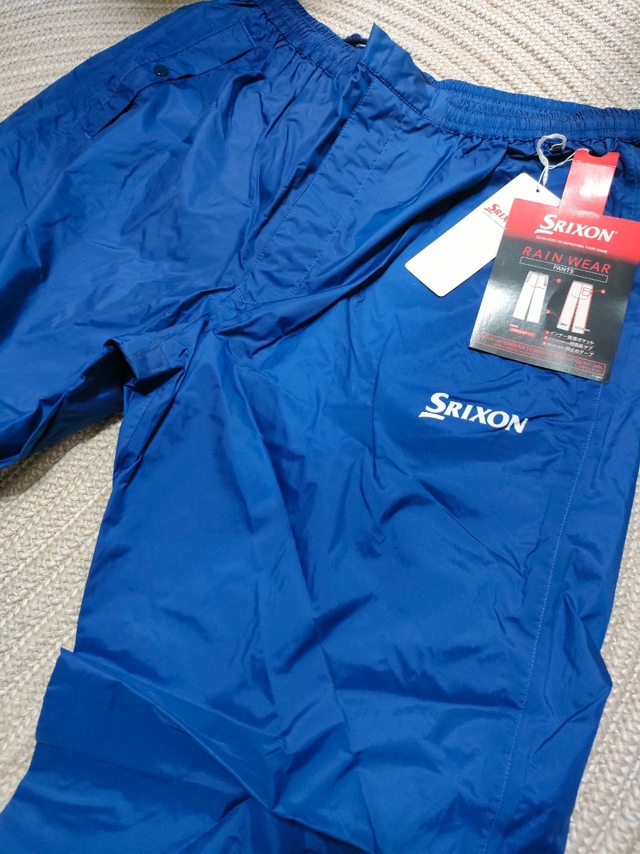 新品 未使用 SRIXON スリクソン レインウェア パンツ LL ネイビー 紺 ゴルフウェア メンズ レインパンツ_画像1