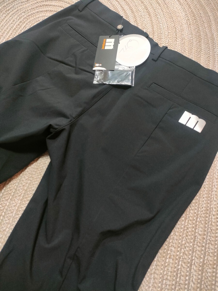 новый товар обычная цена 19800 Munsingwear 360° стрейч брюки w88. пот скорость . мужской MunsingWear слаксы emboi черный чёрный 