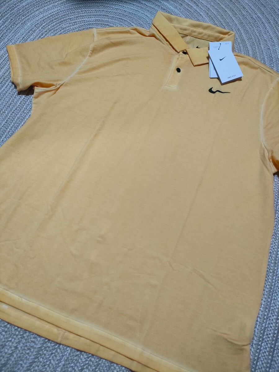 Новая цена списка 9130 Nike с коротким рукавом Polo рубашка 2xl Orange Dri-Fit Потная растяжка