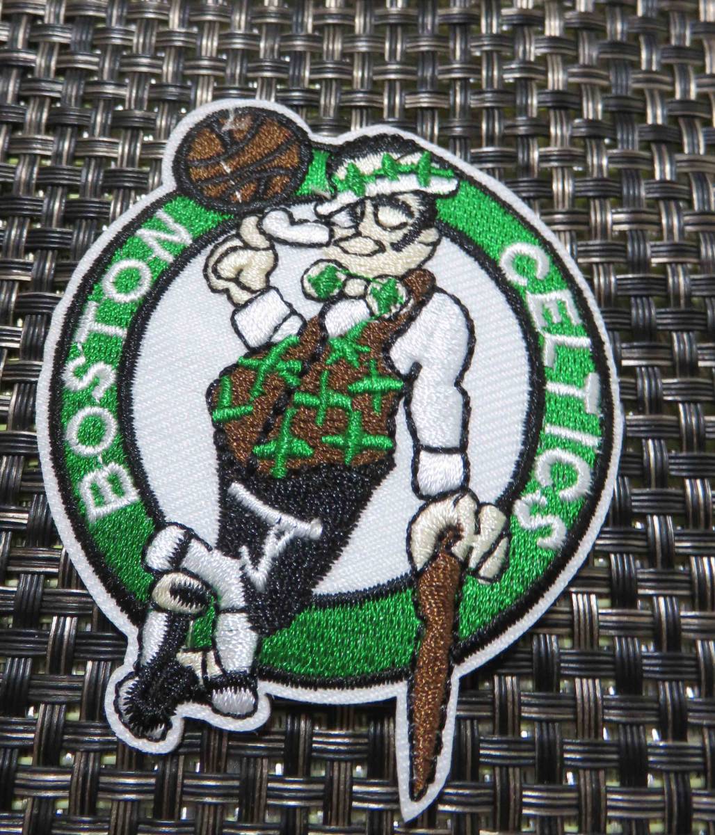 MD緑茶■新品NBAボストン・セルティックスBoston Celtics 刺繍ワッペン（パッチ）◆バスケットボール◎アメリカ　　スポーツ◆激渋